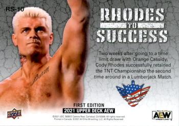 2021 Upper Deck AEW - Rhodes to Success #RS-10 Cody Rhodes Back
