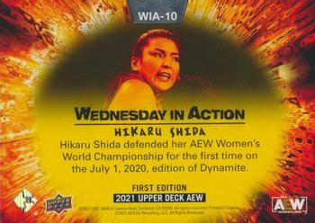 2021 Upper Deck AEW - Wednesday in Action #WIA-10 Hikaru Shida Back