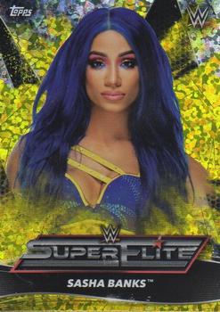 2021 Topps WWE Superstars - Super Elite Yellow #SE13 Sasha Banks Front