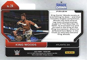 2022 Panini Prizm WWE - Hyper #24 King Woods Back