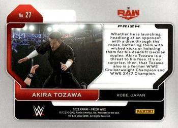 2022 Panini Prizm WWE - Hyper #27 Akira Tozawa Back