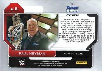 2022 Panini Prizm WWE - Hyper #55 Paul Heyman Back