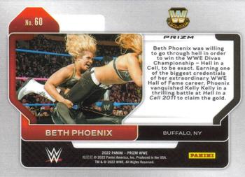 2022 Panini Prizm WWE - Hyper #60 Beth Phoenix Back