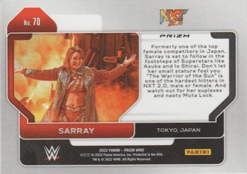 2022 Panini Prizm WWE - Hyper #70 Sarray Back