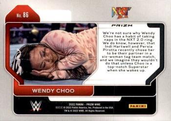 2022 Panini Prizm WWE - Hyper #86 Wendy Choo Back