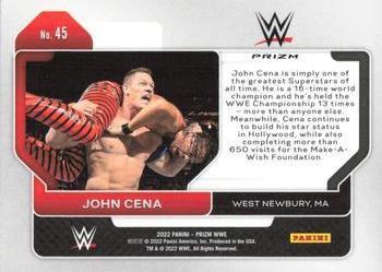2022 Panini Prizm WWE - Ruby Wave #45 John Cena Back