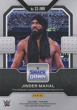 2022 Panini Prizm WWE - Sensational Signatures #SS-JMH Jinder Mahal Back