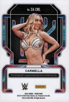 2022 Panini Prizm WWE - Superstar Autographs #SA-CML Carmella Back