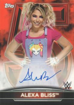 2021 Topps WWE Women's Division - 5th Anniversary Championship Autographs Orange #5A-AB Alexa Bliss Front