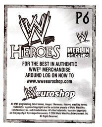 2008 Merlin WWE Heroes Stickers - Poster Stickers #P6 Triple H Back