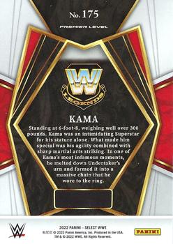 2022 Panini Select WWE #175 Kama Back