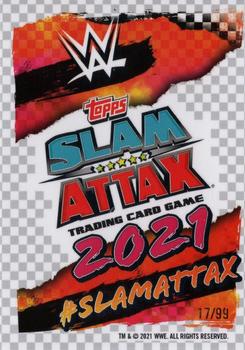 2021 Topps Chrome Slam Attax WWE - Yellow Refractors #143 Ultimate Warrior Back
