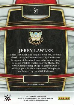 2022 Panini Select WWE - Red and Blue #21 Jerry Lawler Back