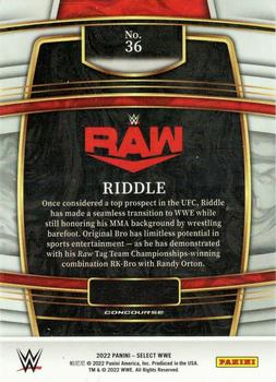 2022 Panini Select WWE - Red and Blue #36 Riddle Back