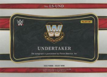 2022 Panini Select WWE - Legendary Signatures #LS-UND Undertaker Back