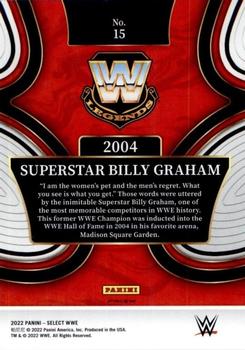 2022 Panini Select WWE - Hall of Fame Selections Silver Prizms #15 Superstar Billy Graham Back