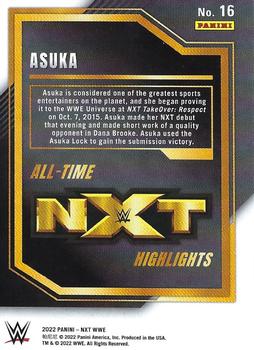 2022 Panini NXT 2.0 WWE - All-Time NXT Highlights #16 Asuka Back
