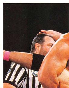 1997 Panini WWF Superstars Stickers #45 Steve Austin / Bret Hart Front