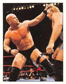 1997 Panini WWF Superstars Stickers #51 Steve Austin / Owen Hart Front