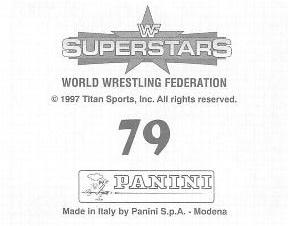 1997 Panini WWF Superstars Stickers #79 Mankind Back