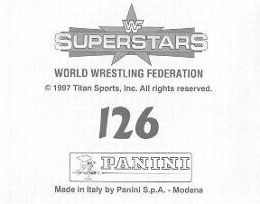 1997 Panini WWF Superstars Stickers #126 Hillbilly Jim / The Godwinns Back