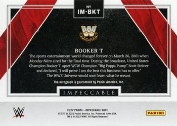 2022 Panini Impeccable WWE - Immortal Ink #IM-BKT Booker T Back