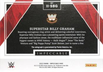 2022 Panini Impeccable WWE - Immortal Ink Platinum #II-SBG Superstar Billy Graham Back
