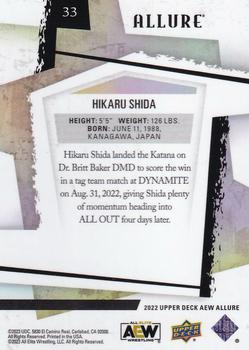 2022 Upper Deck Allure AEW #33 Hikaru Shida Back