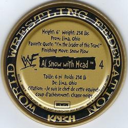 1999 Katch/Irwin Medallions - Gold Medallions #4 Al Snow with Head Back