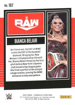 2022 Panini Chronicles WWE - Red #197 Bianca Belair Back