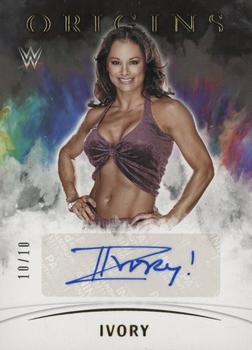 2022 Panini Chronicles WWE - Origins Autographs Gold #OA-IVY Ivory Front