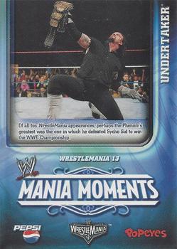 2006 Popeyes WWE Mania Moments #13 Undertaker Front