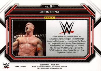 2023 Panini Prizm WWE - Ruby Wave #54 John Cena Back