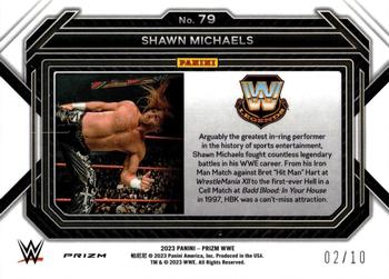 2023 Panini Prizm WWE - Under Card Gold #79 Shawn Michaels Back