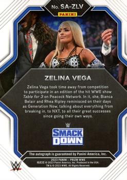 2023 Panini Prizm WWE - Superstar Autographs #SA-ZLV Zelina Vega Back