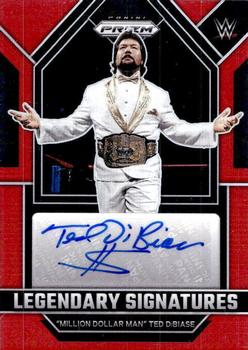 2023 Panini Prizm WWE - Legendary Signatures Prizms Red #LS-MDM Million Dollar Man Ted DiBiase Front