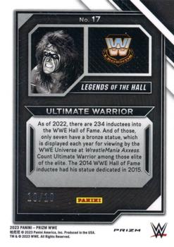 2023 Panini Prizm WWE - Legends of the Hall Prizms Gold #17 Ultimate Warrior Back