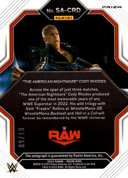 2023 Panini Prizm WWE - Superstar Autographs Prizms Green Pulsar #SA-CRD 