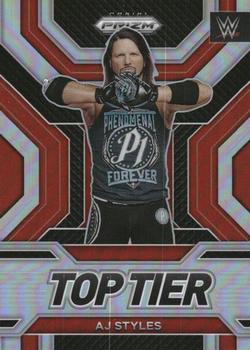 2023 Panini Prizm WWE - Top Tier Prizms Silver #27 AJ Styles Front
