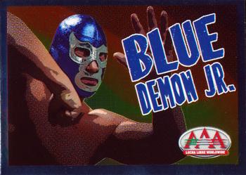 2019 Panini AAA Triplemania XXVII Album Stickers #019 Blue Demon Jr. Front