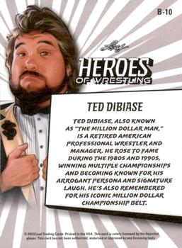 2023 Leaf Heroes of Wrestling #B-10 Ted DiBiase Back