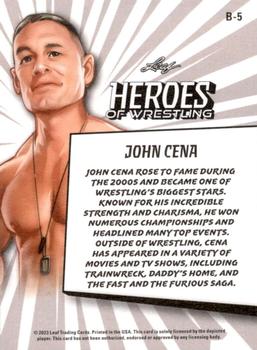 2023 Leaf Heroes of Wrestling - Gold #B-5 John Cena Back