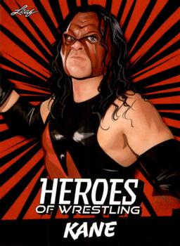 2023 Leaf Heroes of Wrestling - Red #B-6 Kane Front