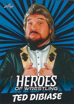 2023 Leaf Heroes of Wrestling - Blue #B-10 Ted DiBiase Front