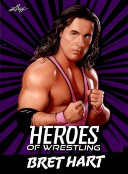 2023 Leaf Heroes of Wrestling - Purple #B-1 Bret Hart Front