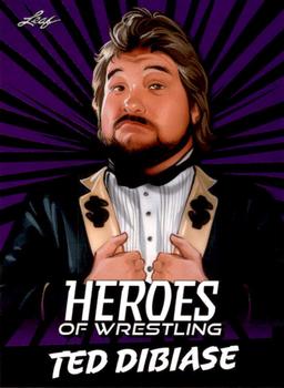 2023 Leaf Heroes of Wrestling - Purple #B-10 Ted DiBiase Front