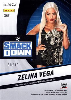 2023 Panini Revolution WWE - Autographs Cubic #AG-ZLN Zelina Vega Back