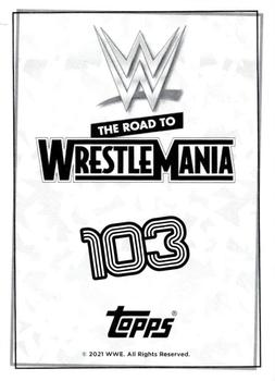2021 Topps WWE Road to WrestleMania Stickers #103 The Undertaker Back