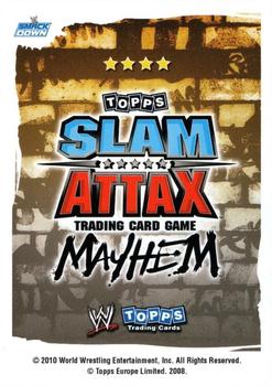 2010 Topps Slam Attax WWE Mayhem (UK Variant) #NNO Dolph Ziggler Back