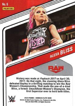 2023 Donruss Elite WWE #6 Alexa Bliss Back